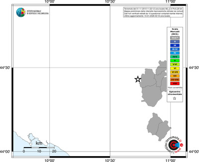 Mappa MCS - territori comuni