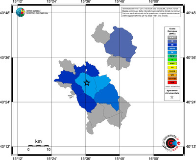 Mappa EMS - territori comuni