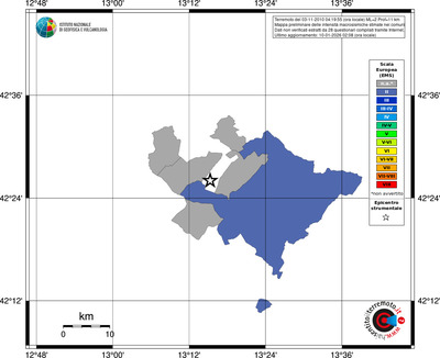 Mappa EMS - territori comuni