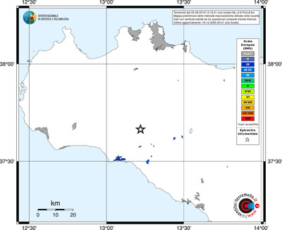 Mappa EMS - territori località