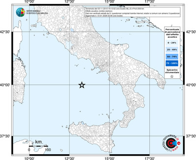 Mappa territorio comunale con almeno 3 questionari