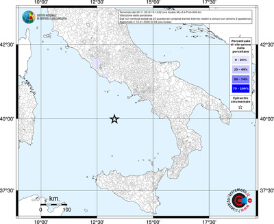 Mappa territorio comunale con almeno 3 questionari