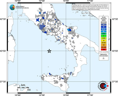 Mappa EMS - territori comuni