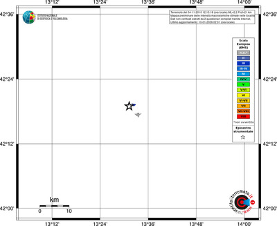 Mappa EMS - territori località