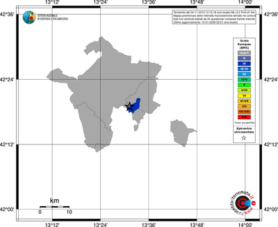 Mappa EMS - territori comuni