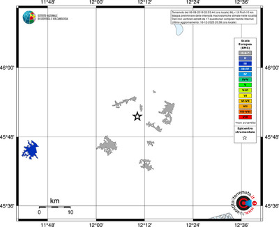 Mappa EMS - territori località