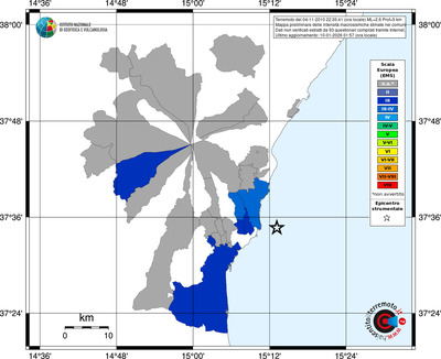 Mappa EMS - territori comuni
