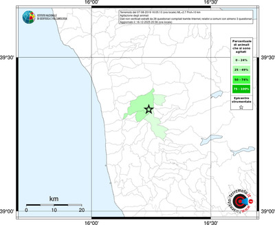 Mappa territorio comunale con almeno 3 questionari