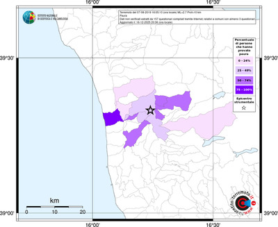 Mappa territorio comunale con almeno 3 questionari
