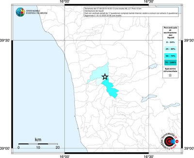 Mappa territorio comunale con almeno 3 questionari