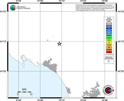 Mappa EMS - territori località