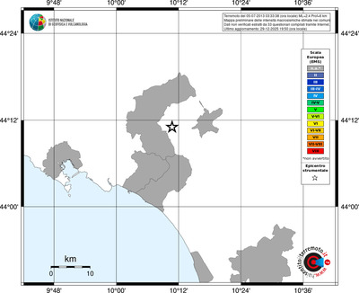 Mappa EMS - territori comuni