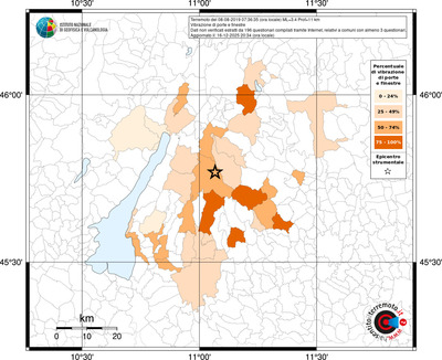 Mappa territorio comunale con almeno 3 questionari