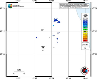 Mappa EMS - territori località