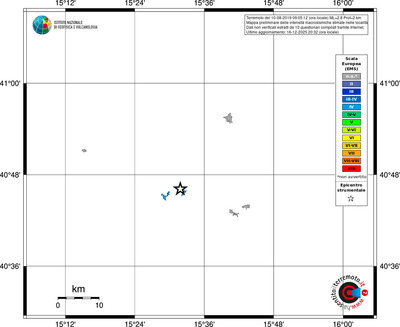 Mappa EMS - territori località