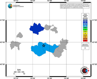 Mappa EMS - territori comuni
