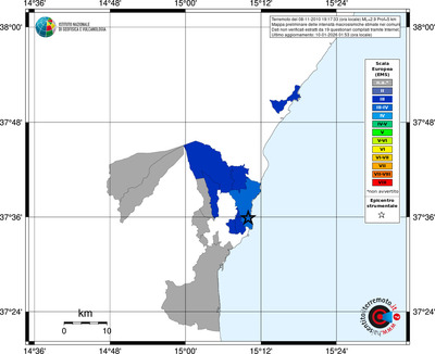 Mappa EMS - territori comuni