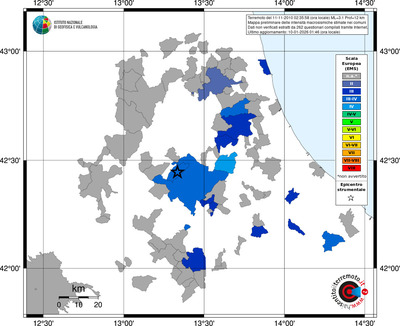 Mappa EMS - territori comuni