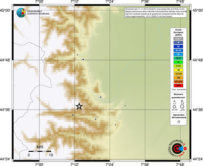 Mappa EMS - località