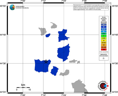 Mappa EMS - territori comuni