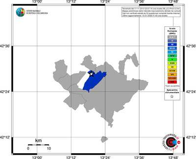 Mappa EMS - territori comuni