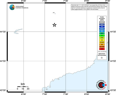Mappa EMS - territori località