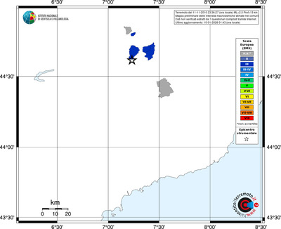 Mappa EMS - territori comuni