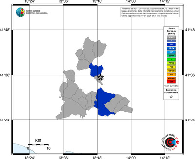 Mappa EMS - territori comuni