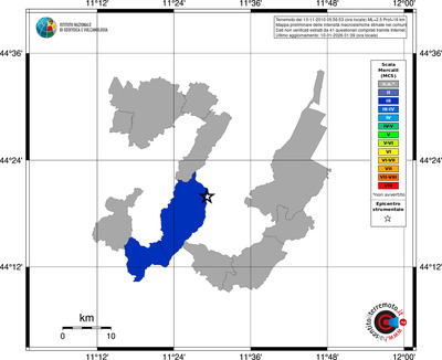 Mappa MCS - territori comuni