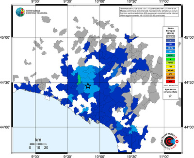 Mappa EMS - territori comuni