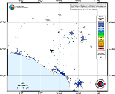 Mappa MCS - territori località