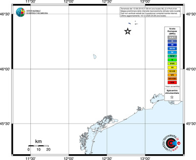 Mappa EMS - territori località