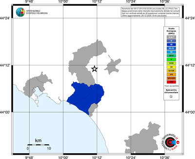 Mappa EMS - territori comuni