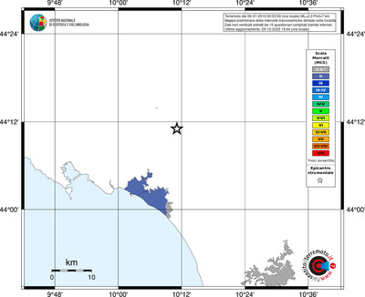 Mappa MCS - territori località