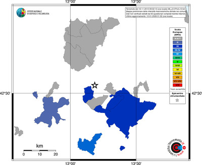 Mappa EMS - territori comuni