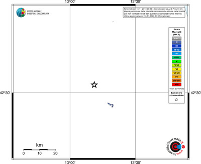 Mappa MCS - territori località