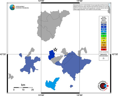 Mappa MCS - territori comuni