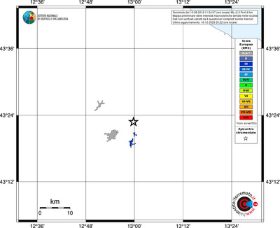 Mappa EMS - territori località