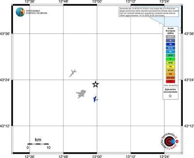 Mappa EMS - territori località