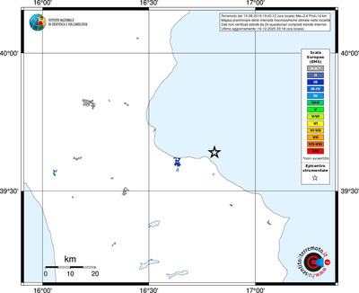 Mappa EMS - territori località