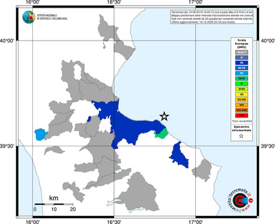 Mappa EMS - territori comuni