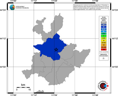 Mappa EMS - territori comuni