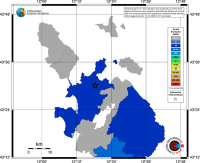 Mappa EMS - territori comuni