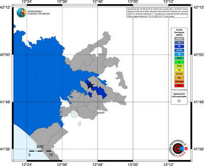 Mappa EMS - territori comuni