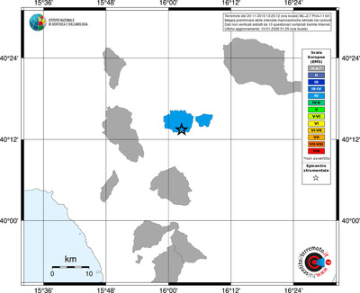 Mappa EMS - territori comuni