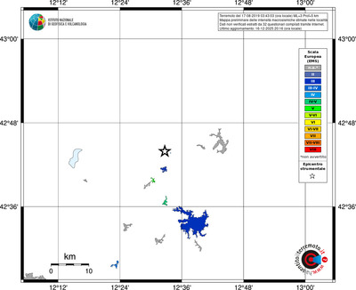 Mappa EMS - territori località