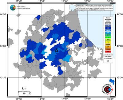Mappa EMS - territori comuni
