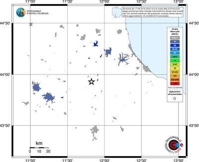 Mappa MCS - territori località