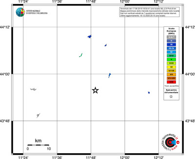 Mappa EMS - territori località