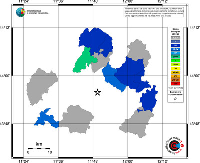 Mappa EMS - territori comuni